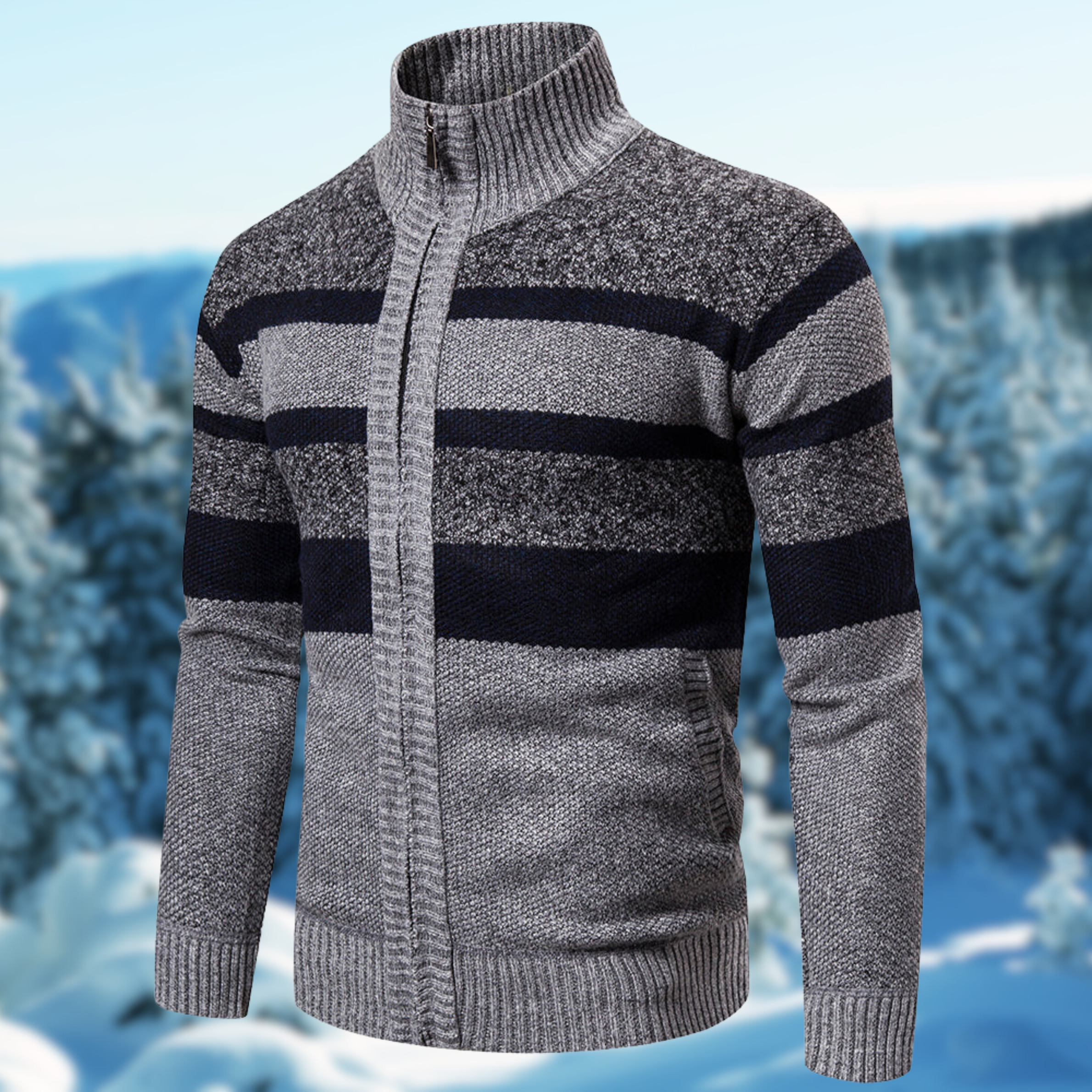 Orlando | Men’s Stylish Striped Design Winter Sweater