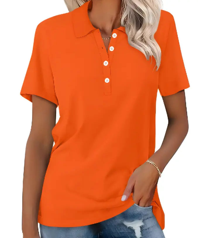 STELLA | Cozy Elegance: Women's Polo Shirt for Ultimate Comfort - Lizabella Fashion