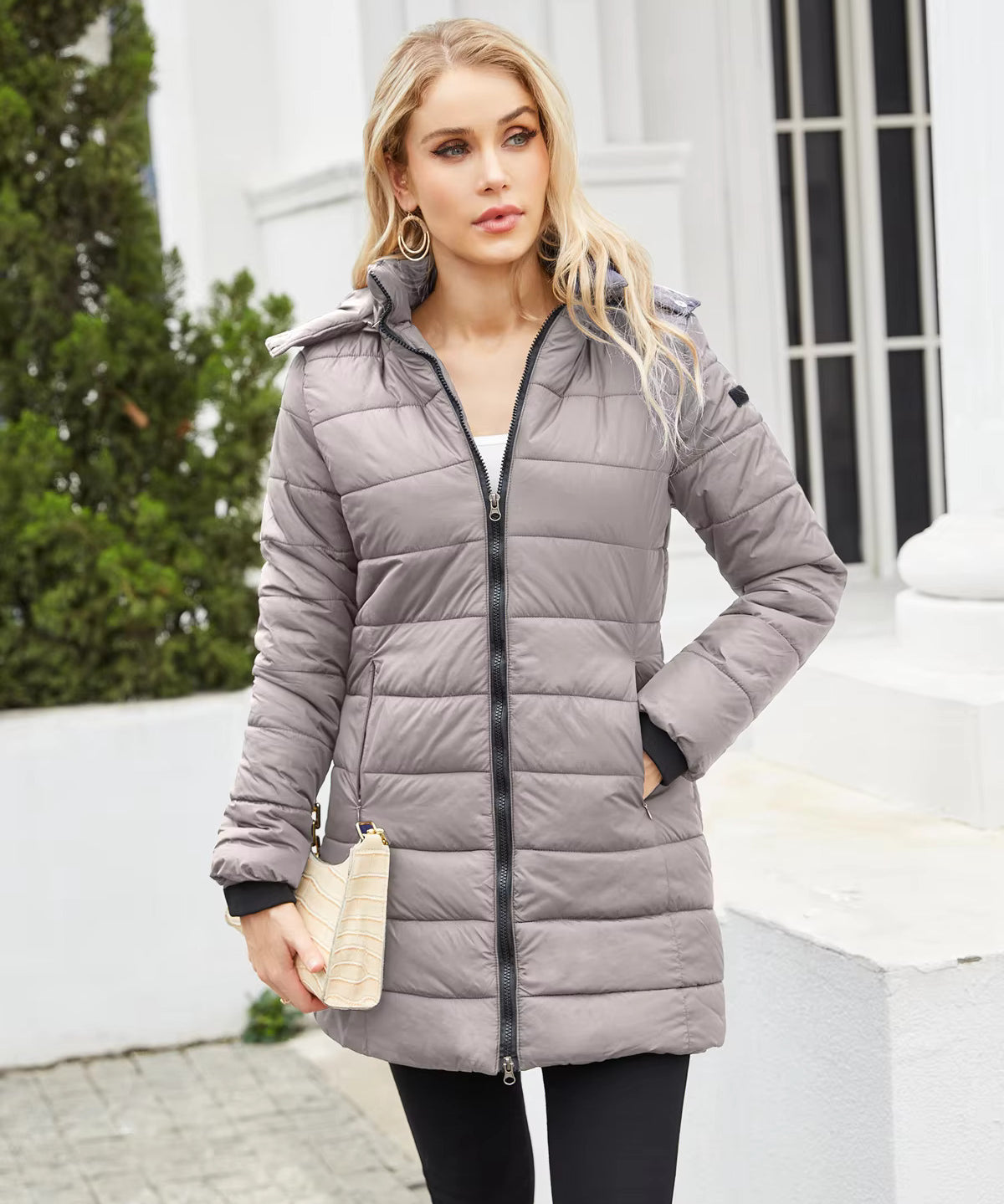 Brianna | Sleek and Stylish Detachable Hood Puffer Coat
