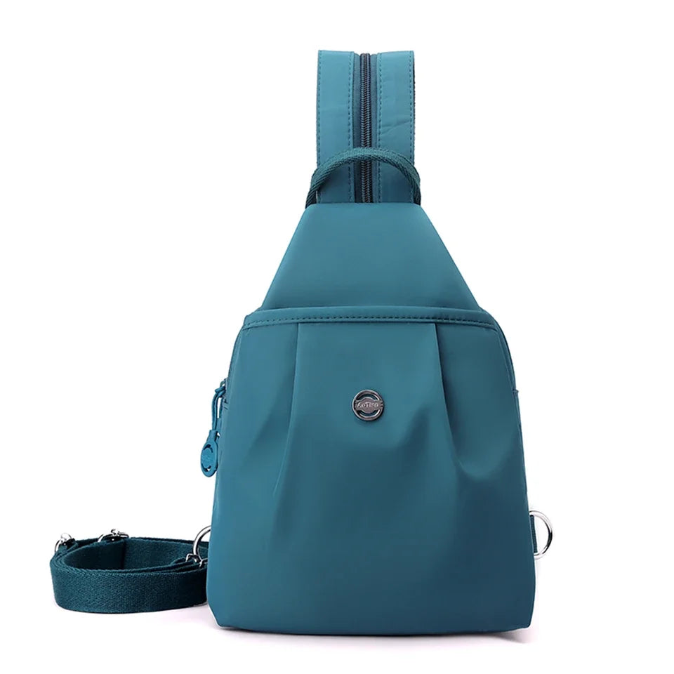 Amayah | Water-Resistant Oxford Crossbody Sling Bag Convertible Backpack