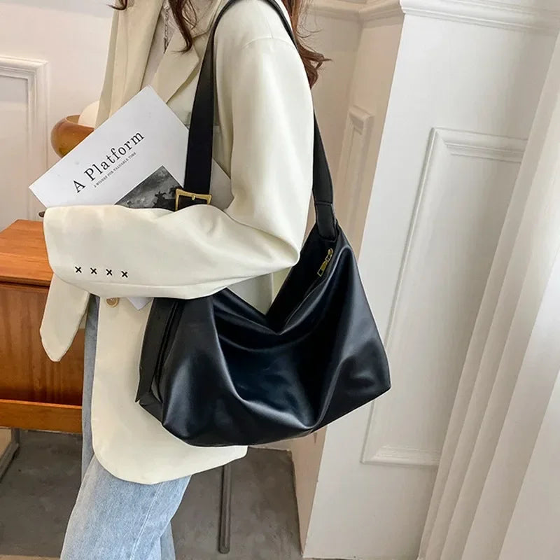 Korina | Casual Multi-Functional Leather Crossbody Messenger Tote Bag