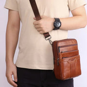 Simon | Men's Leather Crossbody Messenger Bag