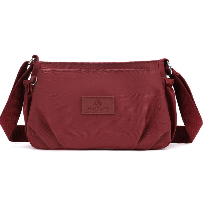 Ellianna | Nylon Multi-Pocket Crossbody Messenger Bag