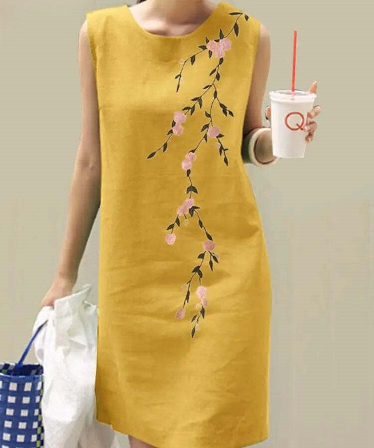 SOFIA | Floral Embroidered Dress