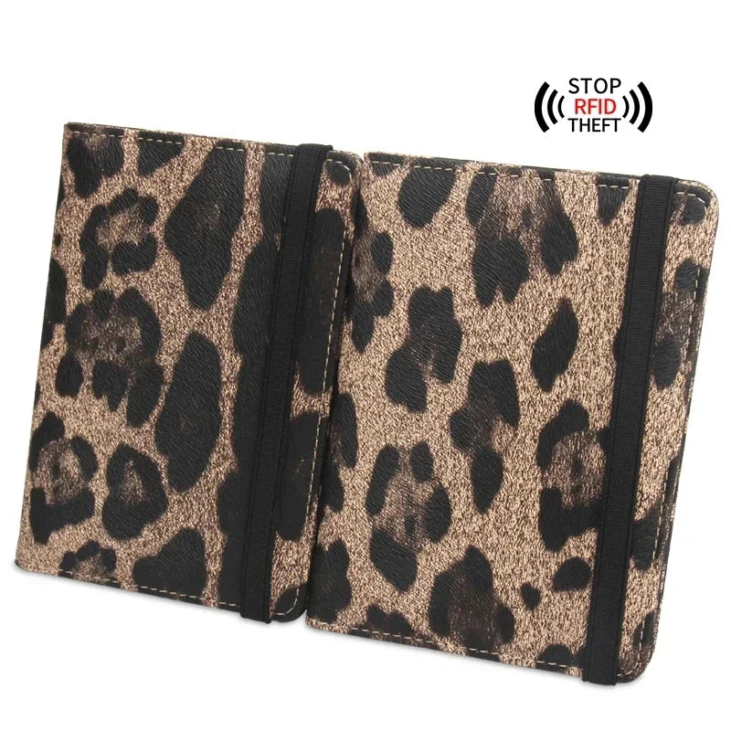 Carly | Lightweight Leopard Print Passport Holder Travel Wallet
