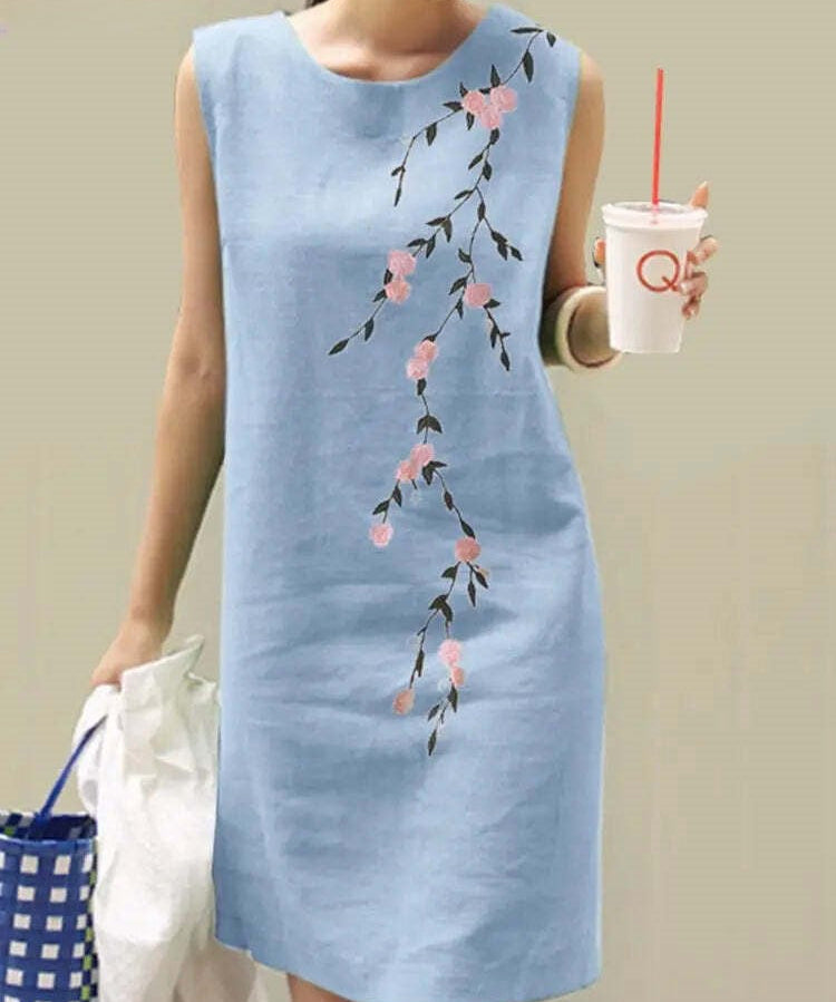 SOFIA | Floral Embroidered Dress