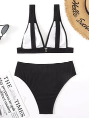 Olivia | High-Waisted Ribbed Swimwear Set