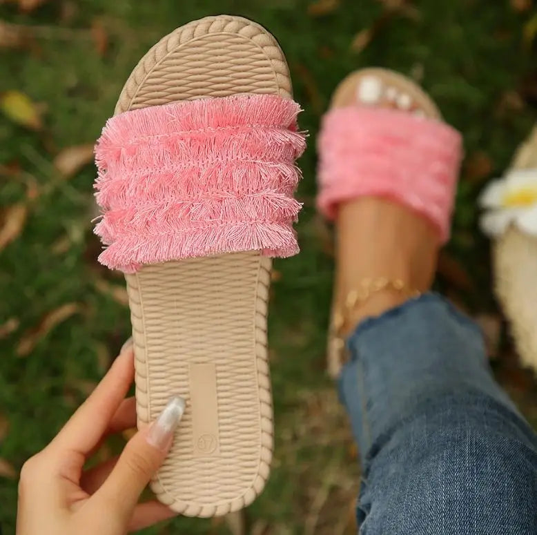 Savannah Boho Chic Flip-Flop Sandals for Effortless Summer Style - Lizabella Fashion