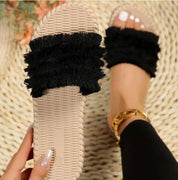 Savannah Boho Chic Flip-Flop Sandals for Effortless Summer Style - Lizabella Fashion
