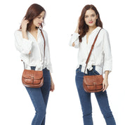 Daniella | Women's Vintage PU Leather Saddle Crossbody Handbag