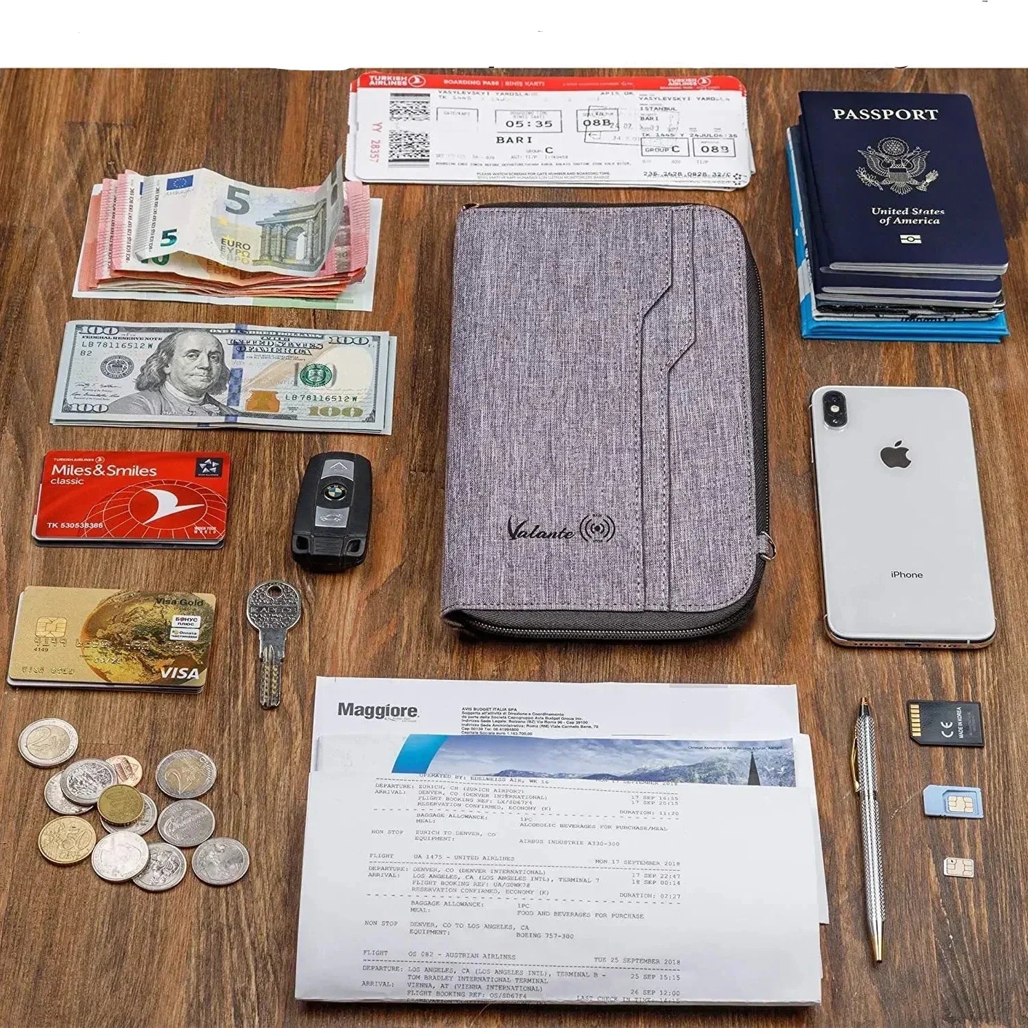 Madalyn | Versatile Multi-Compartments RFID Blocking Passport Holder Wallet
