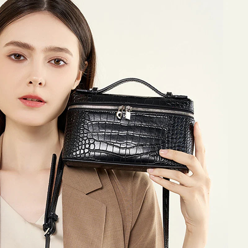 Elisa | Women's Leather Top-Handle Crossbody Sling Handbag