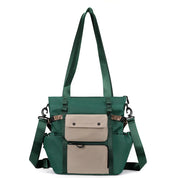 Braelynn | Lightweight Canvas Multi-Pocket Crossbody Messenger Bag