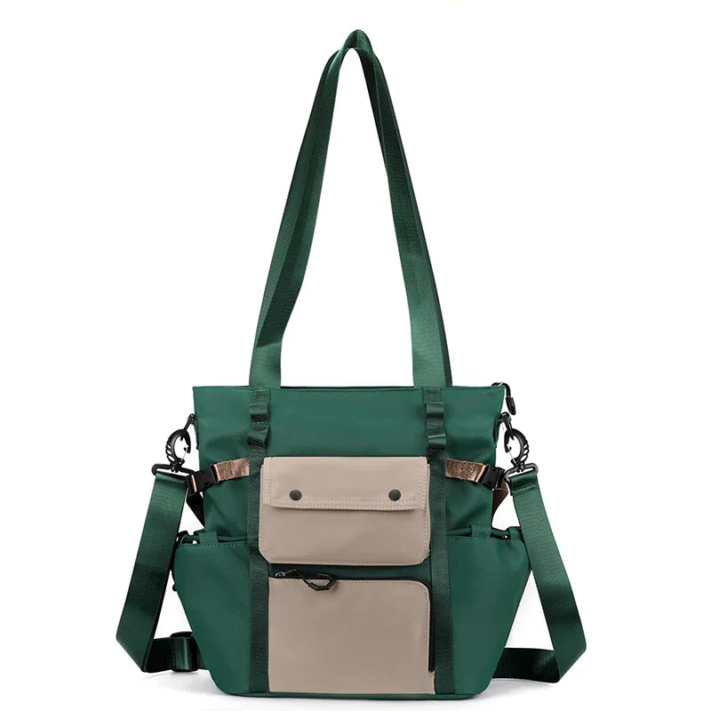 Braelynn | Lightweight Canvas Multi-Pocket Crossbody Messenger Bag