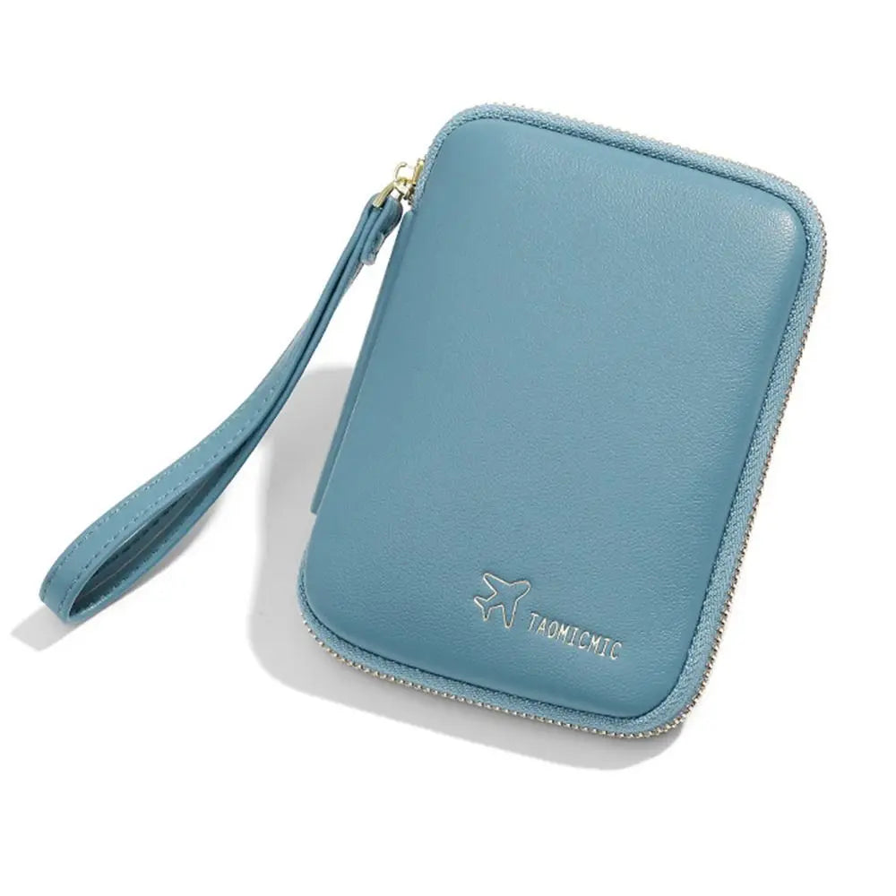 Augustine | Elegant PU Leather Passport Holder Travel Wallet