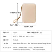 Augustine | Elegant PU Leather Passport Holder Travel Wallet