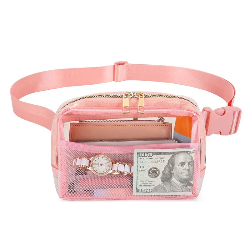 Winnie | Transparent Waterproof Crossbody Waist Bum Bag