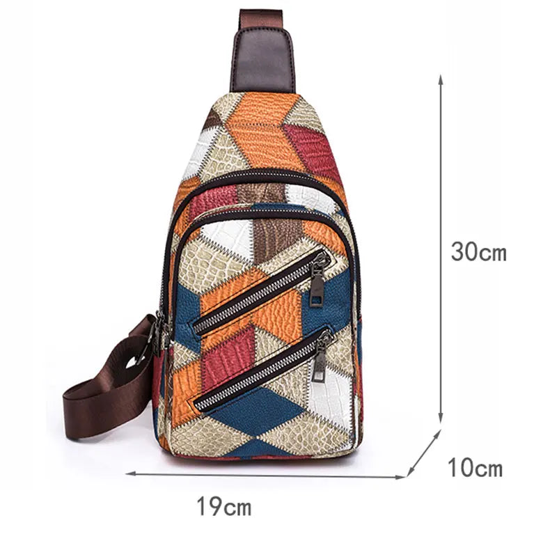 Keily | Women's Embossed Colorblock Crossbody Bag