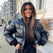 Lianne | Warm and Stylish High Collar Winter Jacket