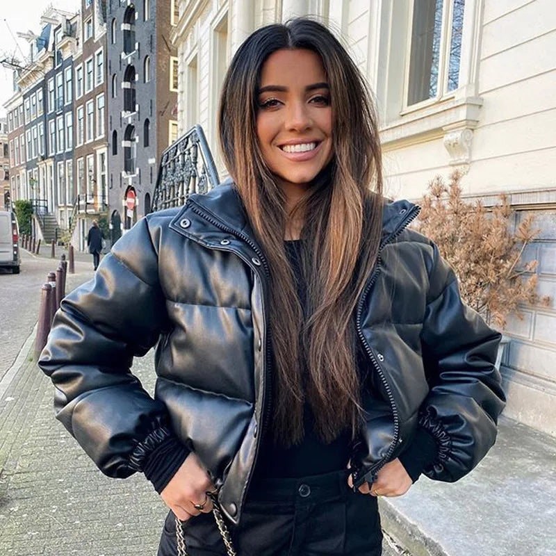 Lianne | Warm and Stylish High Collar Winter Jacket