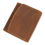 Zhuri | Vintage Bifold Cow Leather Travel Wallet with Snap Button