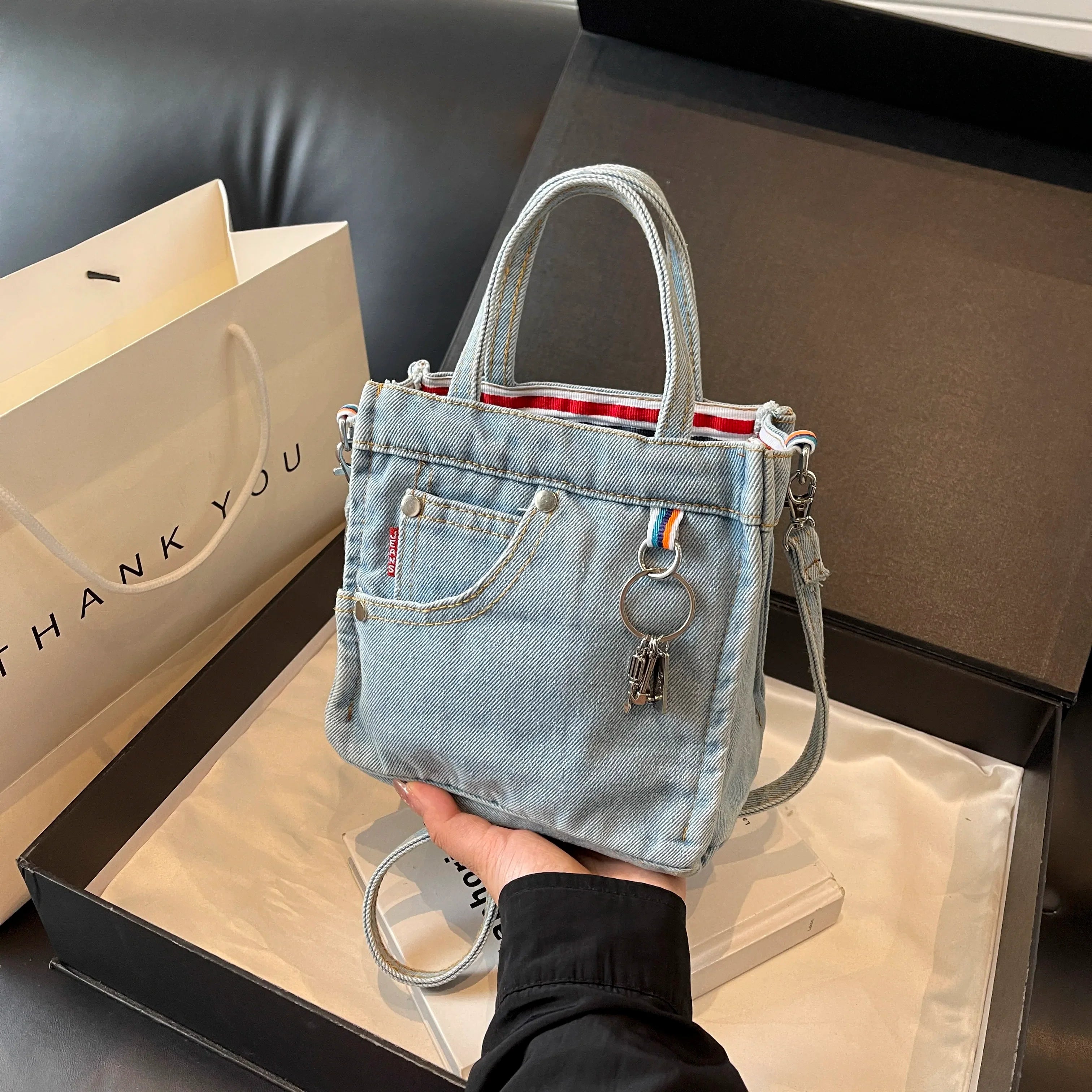 Lisa | Chic Denim Mini Crossbody Sling Handbag