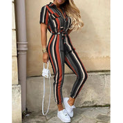LOVITA | Stylish Collared Jumpsuit for Effortless Elegance - Lizabella Fashion