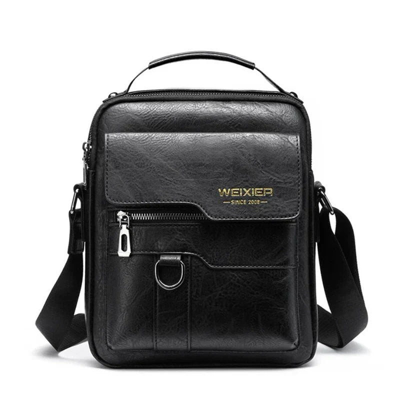 Abraham | Men's Leather Small Crossbody Messenger Bag