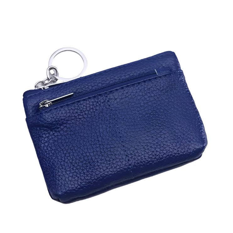 Linda | Compact Genuine Leather Travel Pouch Wallet with Key Holder