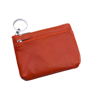 Linda | Compact Genuine Leather Travel Pouch Wallet with Key Holder