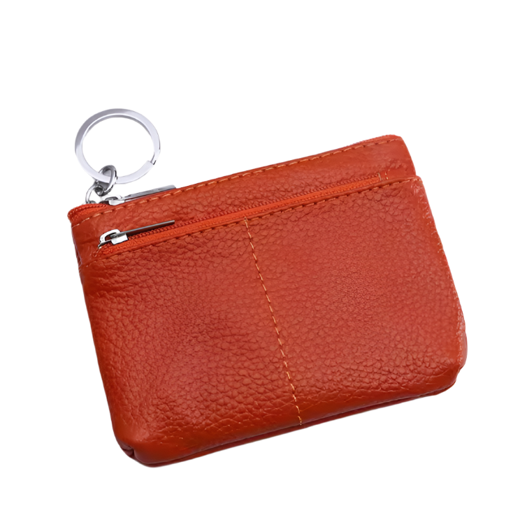 Linda | Compact Genuine Leather Travel Pouch Wallet with Key Holder