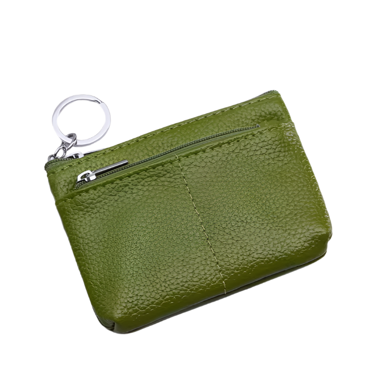 Linda | Compact Genuine Leather Travel Pouch Wallet with Key Holder