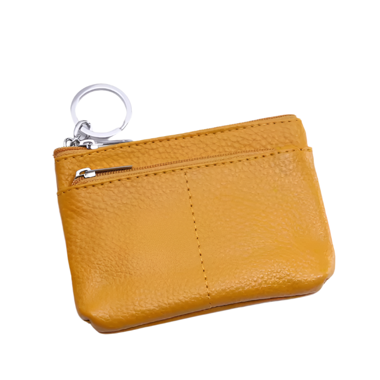 Linda | Compact Genuine Leather Travel Pouch Wallet with Key Holder
