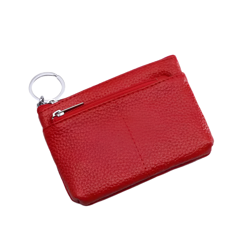 Linda | Compact Genuine Leather Travel Pouch Wallet with Key Holder