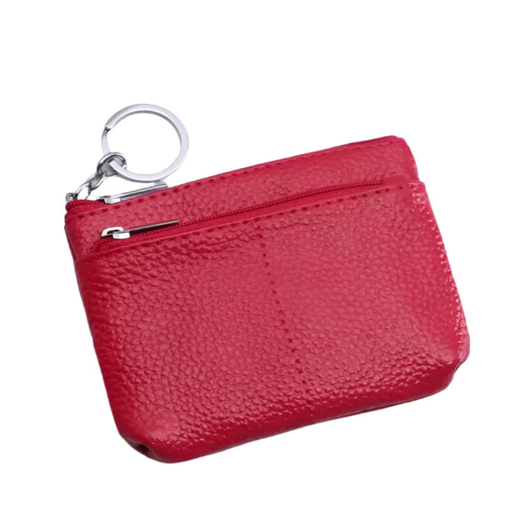 Linda | Compact Genuine Leather Travel Pouch Wallet with Key Holder
