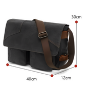 Zachary | Waterproof Canvas Crossbody Messenger Bag