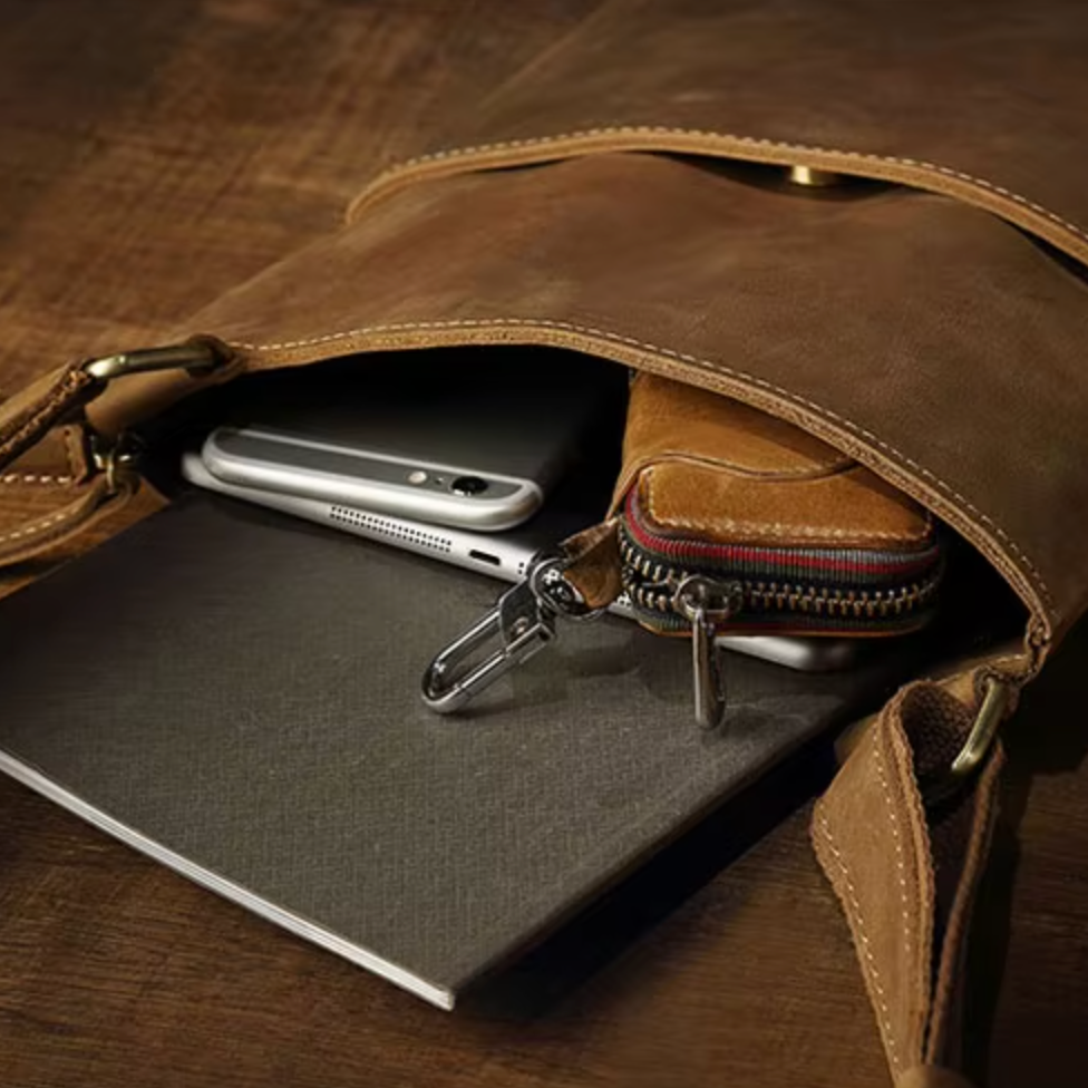 Vincenzo | Stylish Vintage-Inspired Design Crossbody Travel Bag