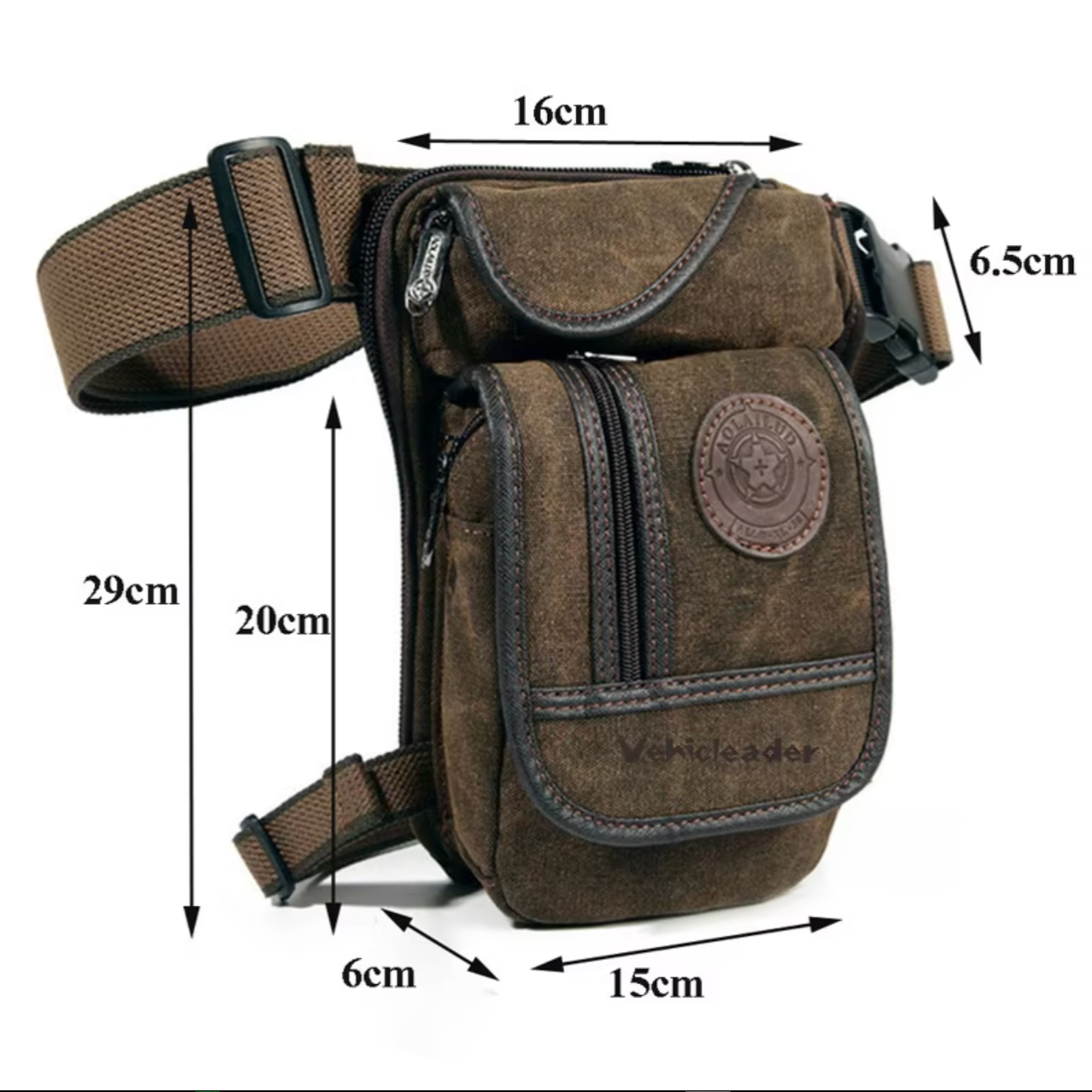 Mikayla | Tactical Canvas Drop Leg Multi-Pocket Design Bum Bag