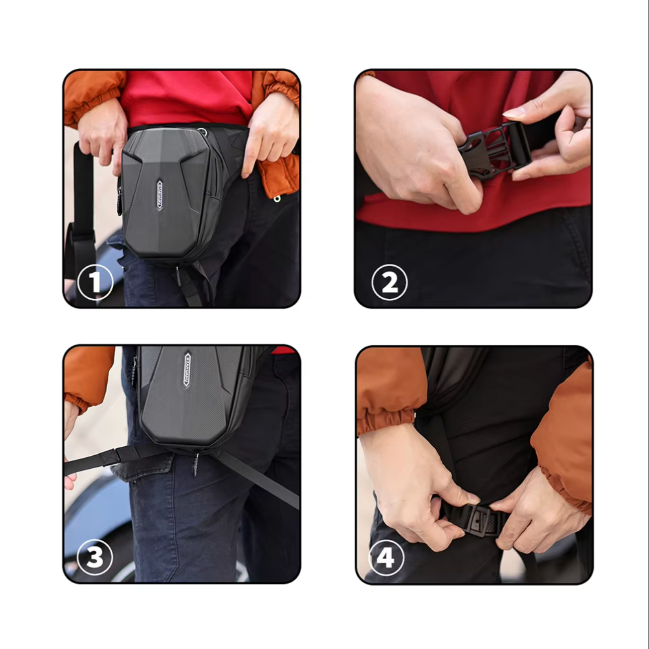Jerry | Expandable Waterproof Motorcycle Drop Leg Bum Bag