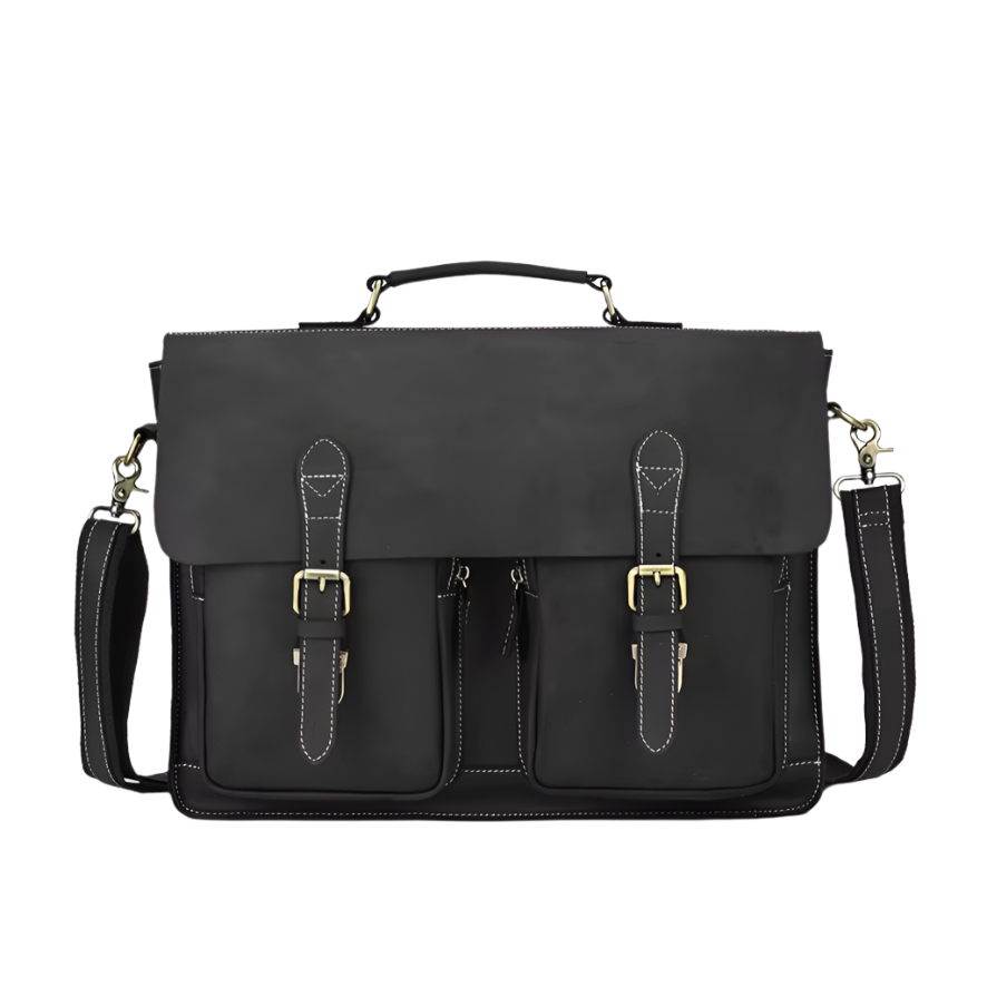 Jesse | Vintage Leather Crossbody Messenger Laptop Handbag
