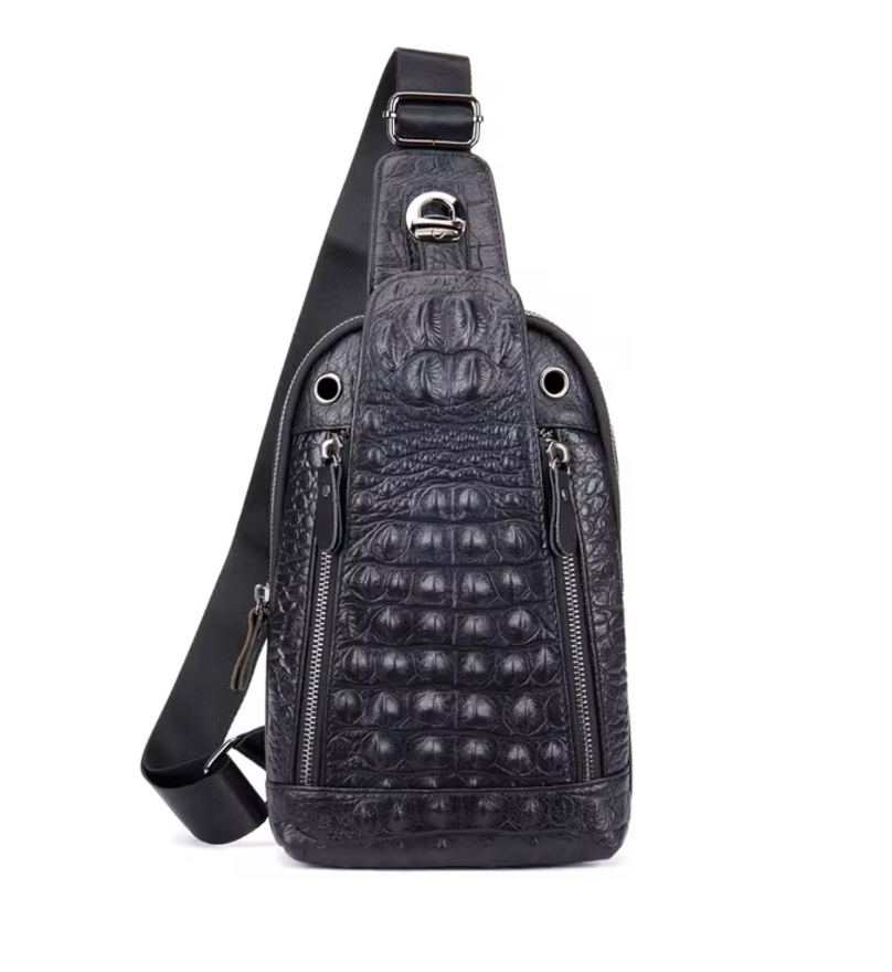 Samir | Alligator Leather Crossbody Travel Bag