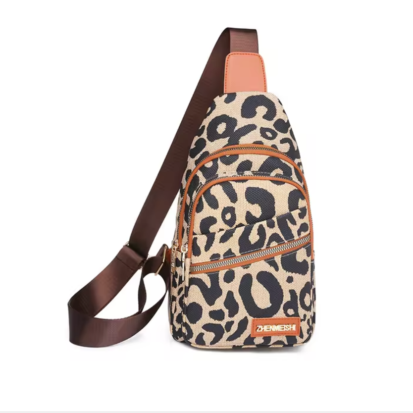 Franchesca | Chic Leopard Women's Crossbody Sling Bag