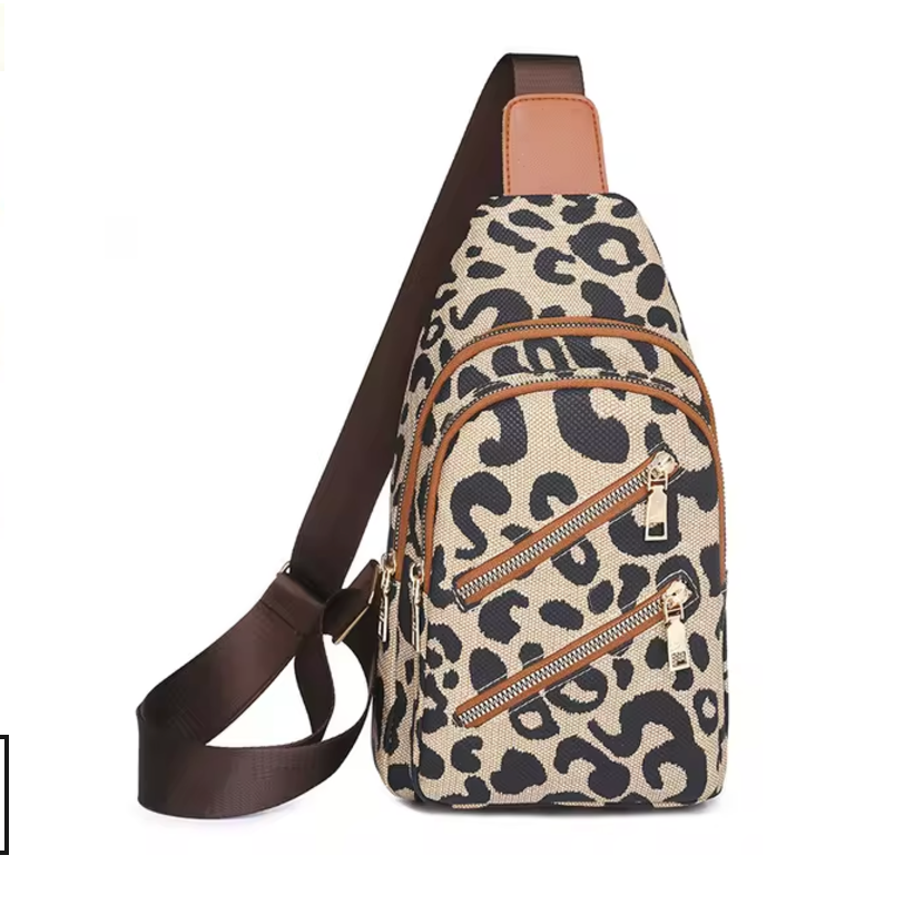 Franchesca | Chic Leopard Women's Crossbody Sling Bag