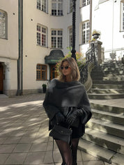 Anne | Elegant Winter Outerwear Chic Jacket with Scarf