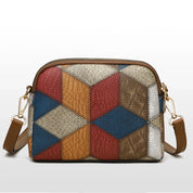 Bria | Women's Patchwork Design Mini Crossbody Sling Bag