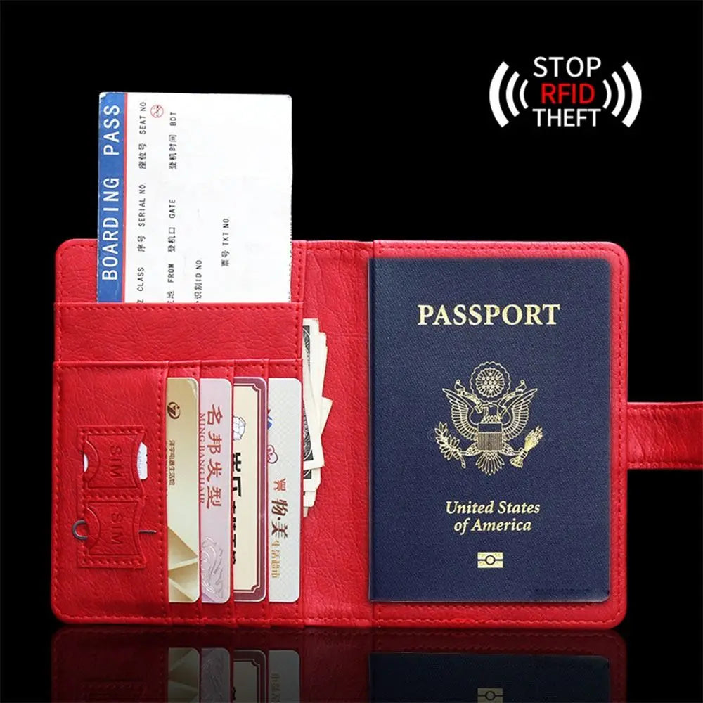 Cielo | RFID Leather Passport Holder Travel Wallet