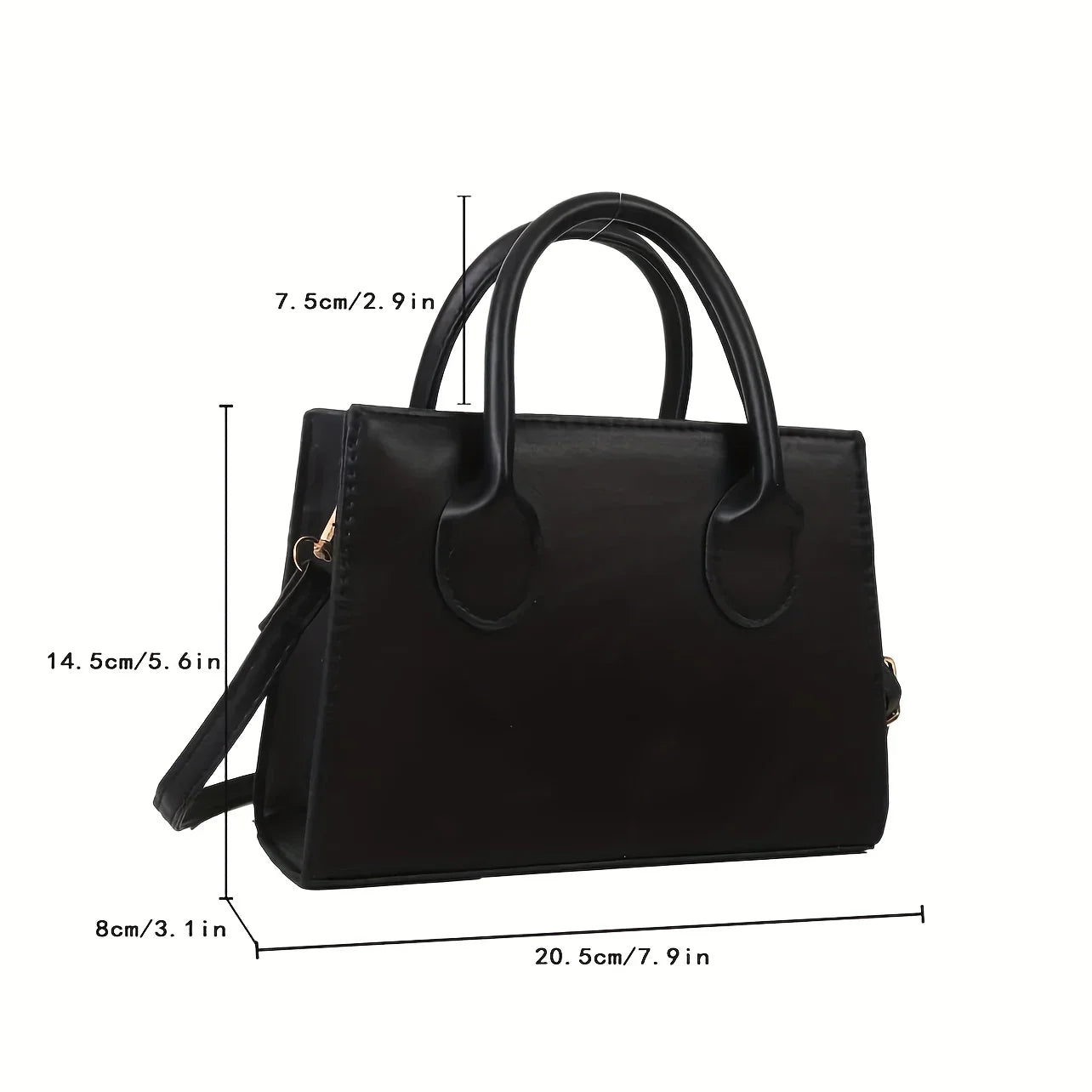Carmen | Women's Minimalist Square Crossbody Leather Handbag