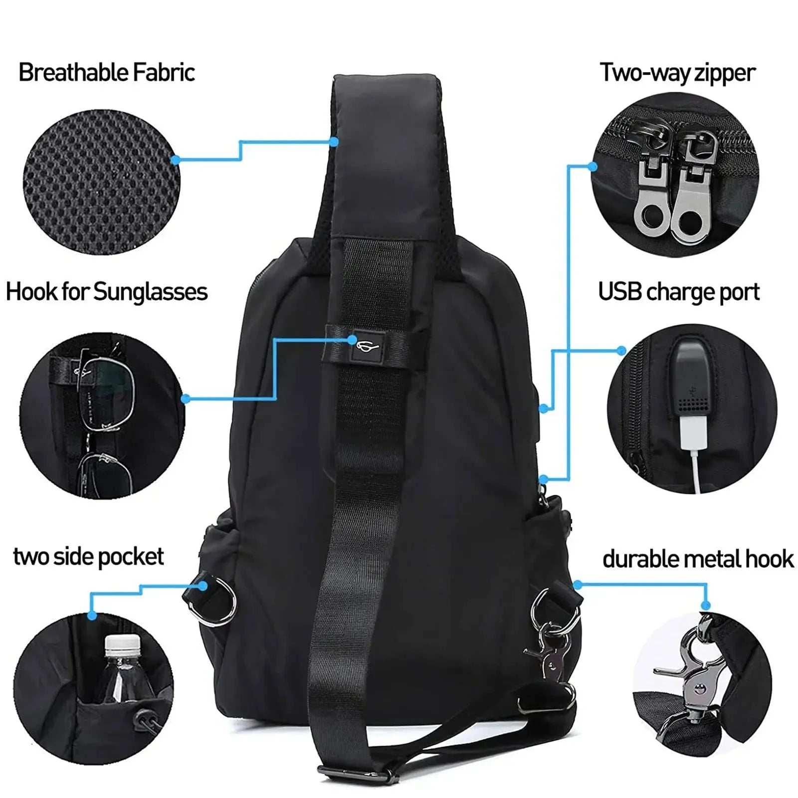 Mohammad | Waterproof Tactical Small Crossbody Bum Bag