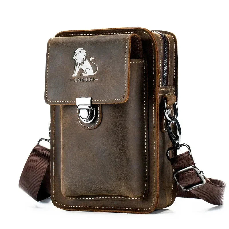 Lachlan | Men's Retro Leather Small Crossbody Shoulder Sling Bag
