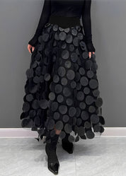 LAURA | Black Skirt with Dots